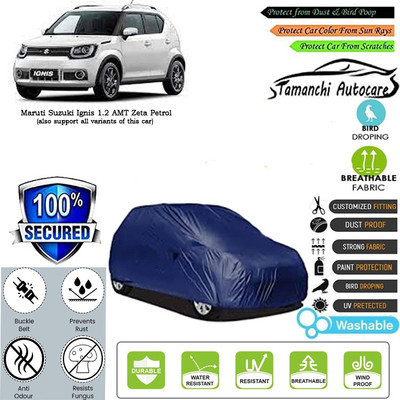 Tamanchi Autocare Car Cover For Maruti Suzuki Ignis 1.2 AMT Zeta Petrol(Blue)