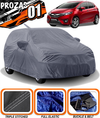 prozas Car Cover For Honda Jazz (With Mirror Pockets)(Grey)
