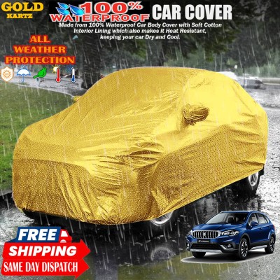 GOLDKARTZ Car Cover For Maruti Suzuki S-Cross(Gold)