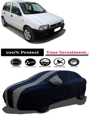 Amexride Car Cover For Maruti Suzuki Zen LX (With Mirror Pockets)(Grey)