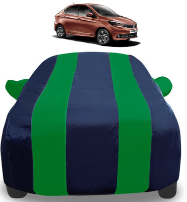 Auto Hub Car Cover For Tata Tigor (With Mirror Pockets)(Green)