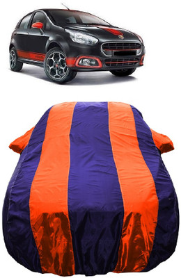 Wegather Car Cover For Fiat Abarth Punto (With Mirror Pockets)(Orange)