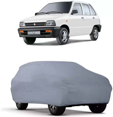 AutoRetail Car Cover For Maruti Suzuki 800 (Without Mirror Pockets)(Silver)