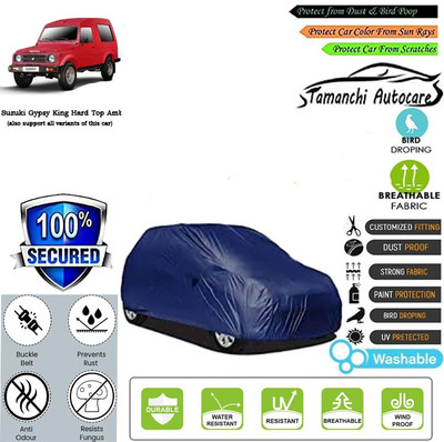 Tamanchi Autocare Car Cover For Maruti Suzuki Gypsy King Hard Top Ambulance(Blue)