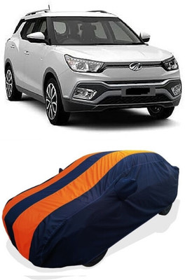 Coxtor Car Cover For Mahindra S204 (With Mirror Pockets)(Orange)