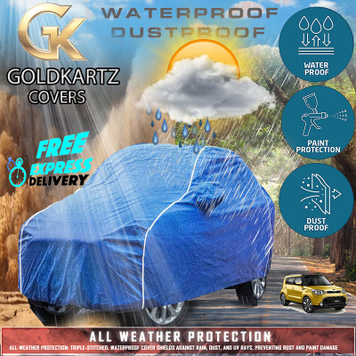 Tamanchi Autocare Car Cover For Kia Soul (With Mirror Pockets)(Blue)