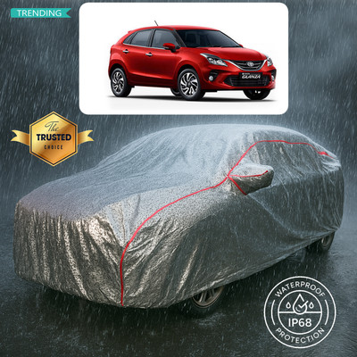 CODOKI Car Cover For Toyota Glanza G Smart Hybrid Petrol (With Mirror Pockets)(Silver)