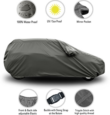 SXAWG Car Cover For Tata Vista Tech (With Mirror Pockets)(Grey)