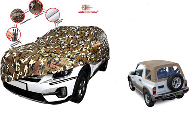 Auto Oprema Car Cover For Maruti Suzuki Gypsy (With Mirror Pockets)(Green)