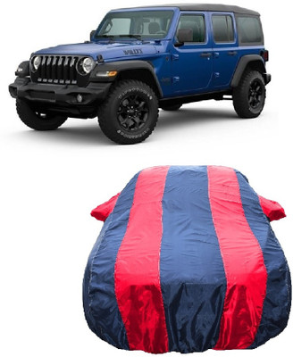 Wegather Car Cover For Jeep Wrangler Unlimited 4X4 (With Mirror Pockets)(Red)