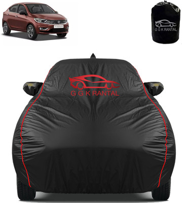G G K RANTAL Car Cover For Tata Tigor (With Mirror Pockets)(Black)
