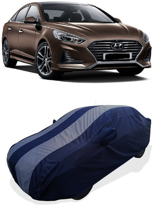 Coxtor Car Cover For Hyundai Sonata Facelift (With Mirror Pockets)(Grey)
