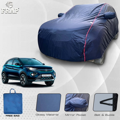 Frap Car Cover For Tata Nexon EV XZ Plus, Nexon EV XZ Plus LUX, Nexon (With Mirror Pockets)(Blue, Red, For 2022, 2023, 2024 Models)