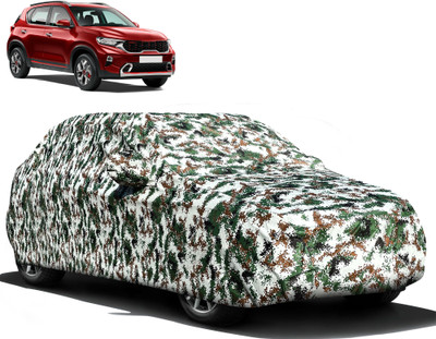 Autofy Car Cover For Kia Sonet (With Mirror Pockets)(Green)