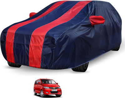 Auto Hub Car Cover For Chevrolet Enjoy (Without Mirror Pockets)(Black, Red)