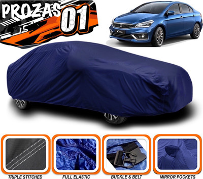 prozas Car Cover For Maruti Suzuki Ciaz (With Mirror Pockets)(Blue)