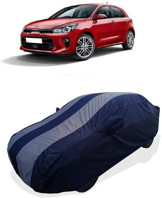 Coxtor Car Cover For Kia Rio (With Mirror Pockets)(Grey)