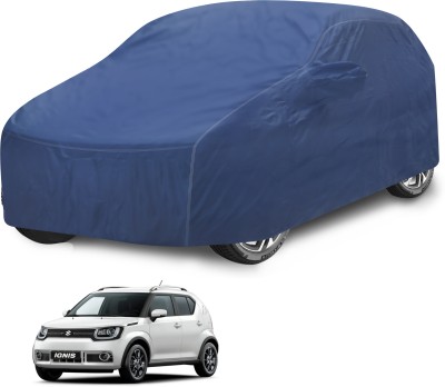 MOCKHE Car Cover For Maruti Ignis (With Mirror Pockets)(Blue)