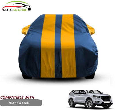 AUTO ALAXON Car Cover For Nissan X-Trail (With Mirror Pockets)(Blue, Yellow)