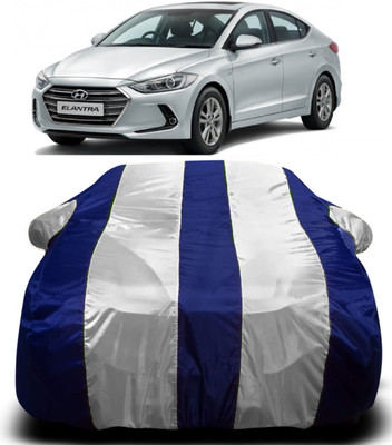 AXLOZ Car Cover For Hyundai Elantra (With Mirror Pockets)(Multicolor)