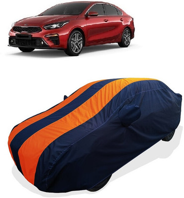 Coxtor Car Cover For Kia Cerato (With Mirror Pockets)(Orange)