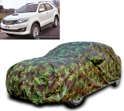 octavic Car Cover For Toyota Fortuner (With Mirror Pockets)(Green)
