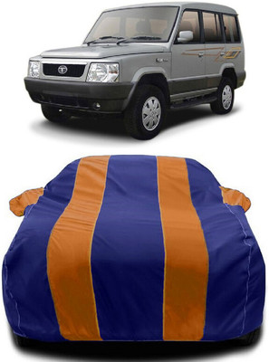 Autoprime Car Cover For Tata Sumo Victa (With Mirror Pockets)(Orange, Blue)