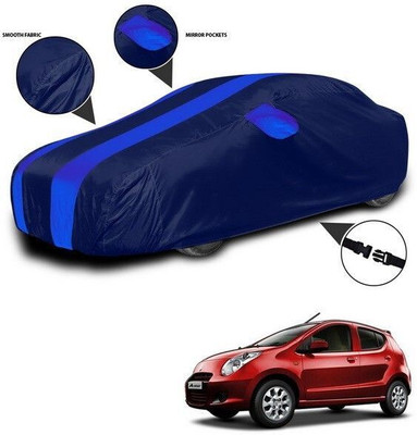 ANTHUB Car Cover For Maruti Suzuki Alto 800 (With Mirror Pockets)(Blue)