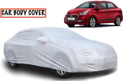 MAVENS Car Cover For Hyundai Xcent (With Mirror Pockets)(Silver)