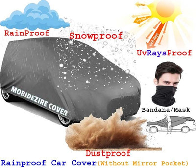 Mobidezire Car Cover For Hyundai Santro Sportz Petrol (Without Mirror Pockets)(Grey, For 2004, 2005, 2010, 2015, 2020, 2025 Models)