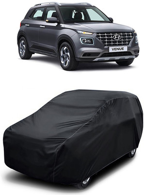 MoTRoX Car Cover For Hyundai Venue (Without Mirror Pockets)(Black)