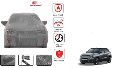 Auto Oprema Car Cover For Tata Punch (With Mirror Pockets)(Grey)