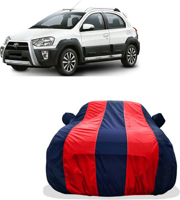 Tricway Car Cover For Toyota Etios Cross 1.2L G (With Mirror Pockets)(Red)