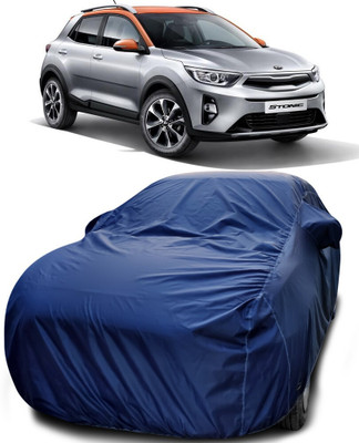 AMVISH Car Cover For Kia Stonic (With Mirror Pockets)(Blue)