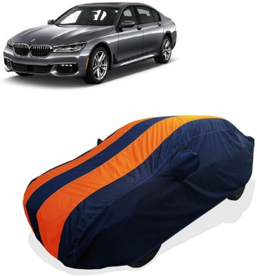 Coxtor Car Cover For BMW 725i (With Mirror Pockets)(Orange)