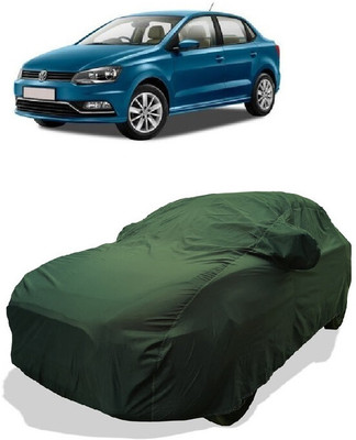 Coxtor Car Cover For Volkswagen Ameo GT 1.5 TDI Diesel (With Mirror Pockets)(Gold)