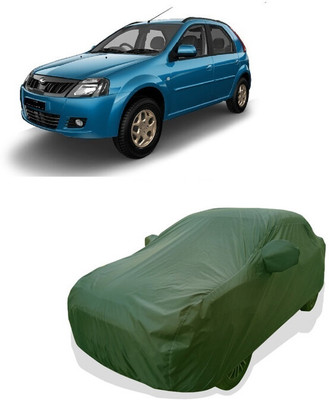 Tricway Car Cover For Mahindra E Verito D6 (With Mirror Pockets)(Green)