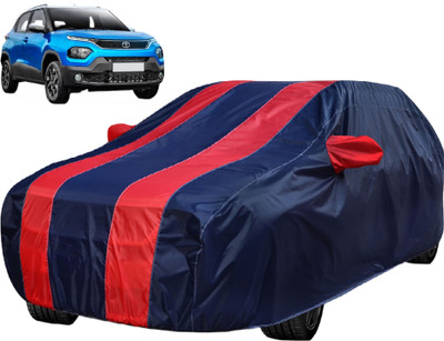 Auto Hub Car Cover For Tata Punch (With Mirror Pockets)(Red)