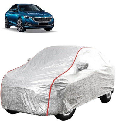 HMS Car Cover For Skoda Octavia (With Mirror Pockets)(Silver)