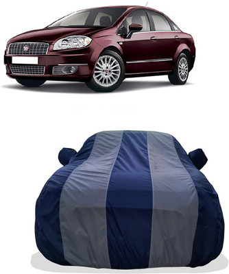 Tricway Car Cover For Fiat Linea 1.3 Multijet Emotion (With Mirror Pockets)(Multicolor)