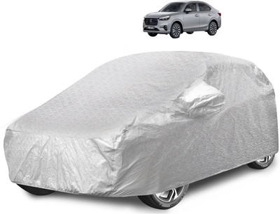 Caronix Car Cover For Honda Amaze (With Mirror Pockets)(Silver)