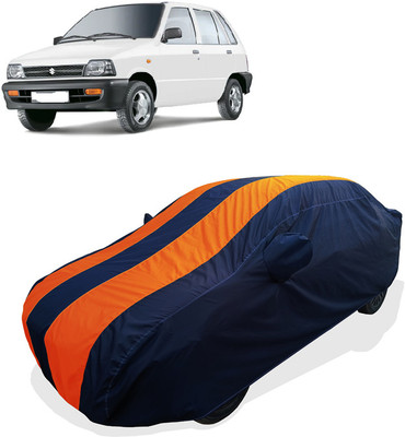 Coxtor Car Cover For Maruti 800 DUO AC LPG (With Mirror Pockets)(Orange)