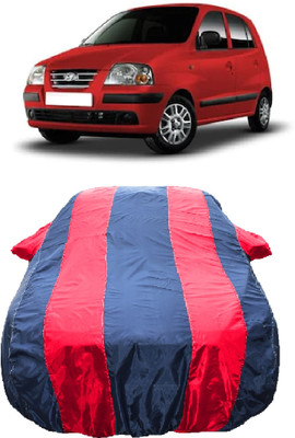 Wegather Car Cover For Hyundai Santro GLS I Euro I (With Mirror Pockets)(Red)