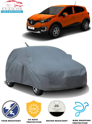 FUZICON Car Cover For Renault Captur (With Mirror Pockets)(Grey)