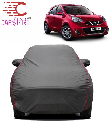 Carigiri Car Cover For Nissan Micra (With Mirror Pockets)(Grey)