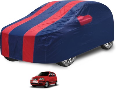 Auto Hub Car Cover For Hyundai Santro Xing (With Mirror Pockets)(Red)