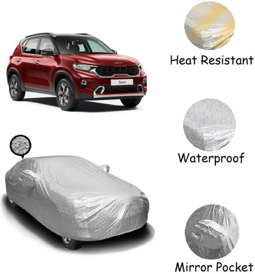 AUTOFIT Car Cover For Kia Sonet (With Mirror Pockets)(Silver)