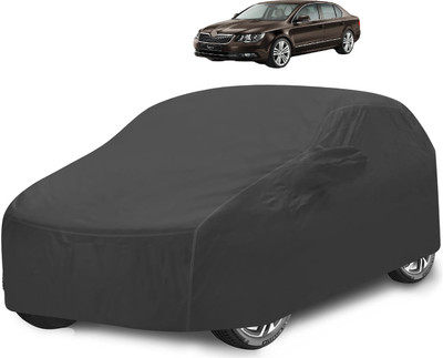 Caronix Car Cover For Skoda Superb (With Mirror Pockets)(Grey)