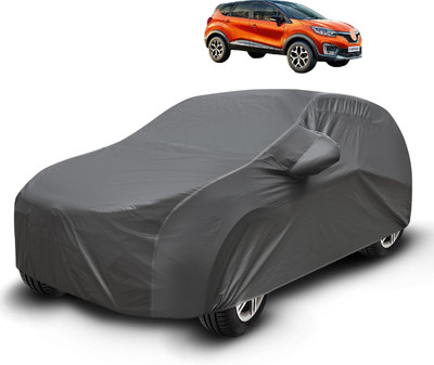 Auto Hub Car Cover For Renault Captur (With Mirror Pockets)(Grey)