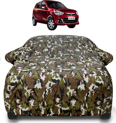 Caronix Car Cover For Maruti Alto K10 (With Mirror Pockets)(Brown)